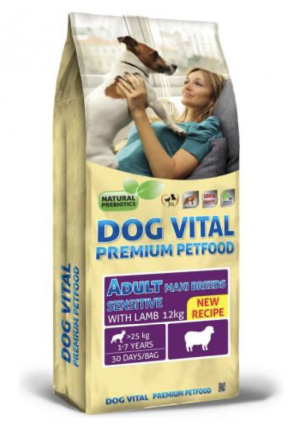 Dog Vital Adult Sensitive Maxi Breeds Lamb 12kg