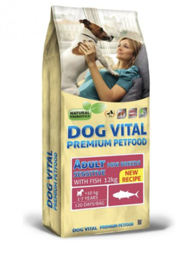 Dog Vital Adult Sensitive Mini Breeds Fish 12kg