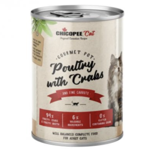 Chicopee Konzerv Cat Adult Gourmet Pot Szárnyas és Rák 400g