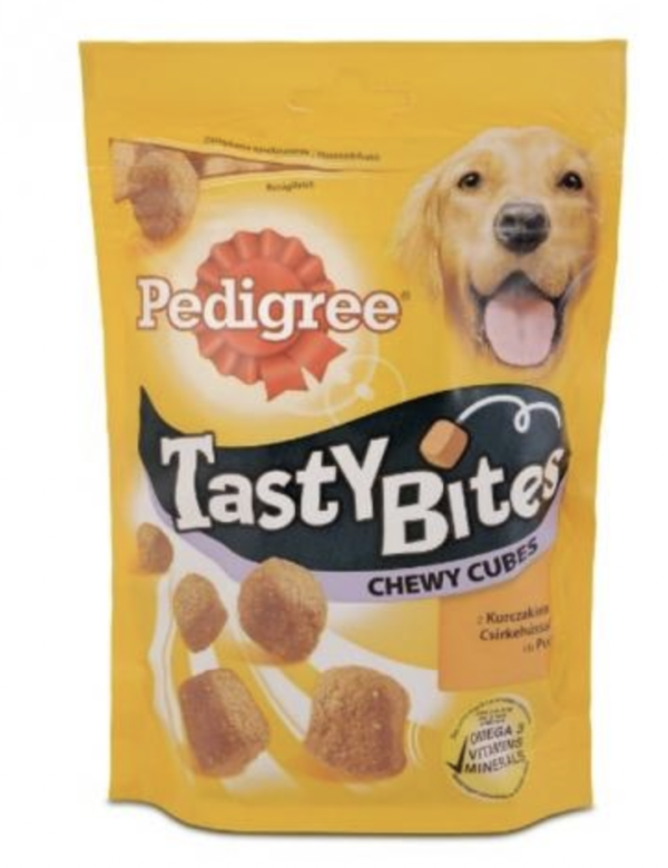Pedigree Tasty Bites 130gr Chewy Cubes