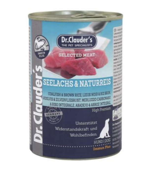 Dr.Clauders Dog Selected Meat Tőkehalas és Rizses Konzerv 400g