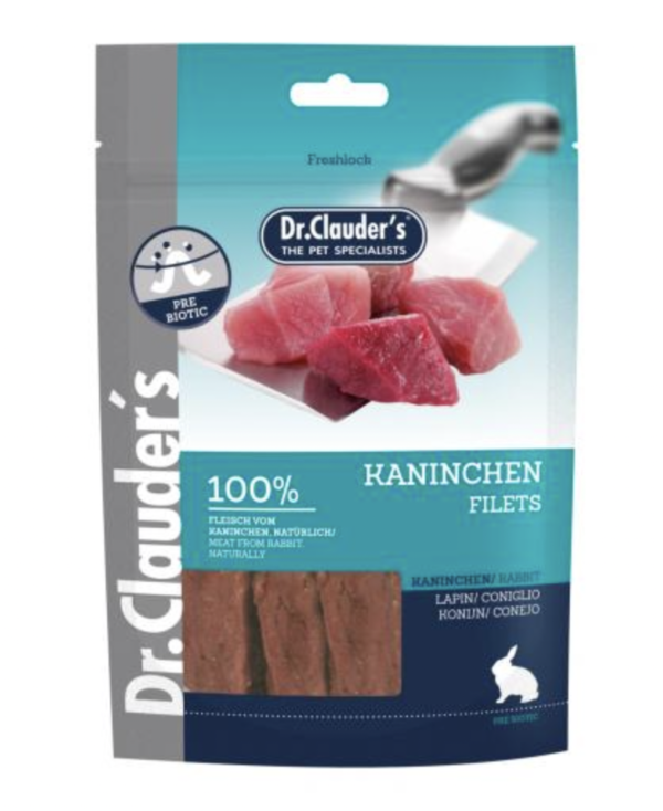 Dr.Clauders Premium Nyúl Filé Csíkok Jutalomfalat 80g