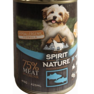 Spirit of Nature Dog Konzerv Tonhallal és Lazaccal 415g