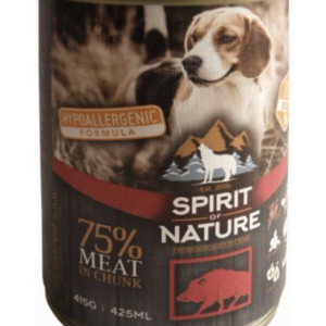 Spirit of Nature Dog Konzerv Vaddisznóhússal 415g