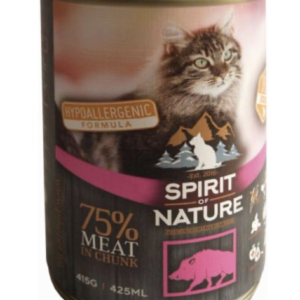 Spirit of Nature Cat Konzerv Vaddisznóhússal 415g