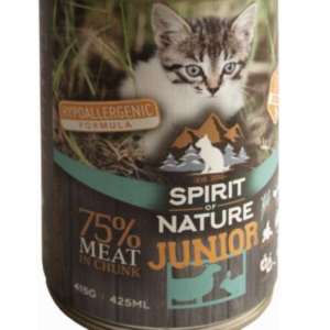 Spirit of Nature Cat Konzerv Junior Bárányhússal és Nyúlhússal 415g