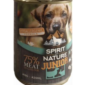 Spirit of Nature Dog Konzerv Junior Bárányhússal és Nyúlhússal 415g