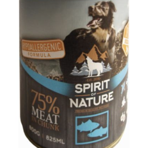 Spirit of Nature Dog Konzerv Tonhallal és Lazaccal 800g