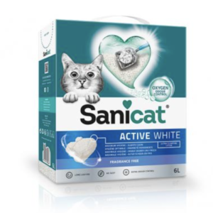 Sanicat Macskaalom Active White Ultra Csomósodó Fehér Bentonit 6l