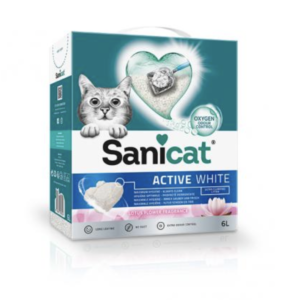 Sanicat Macskaalom Active White Lotus Flower Ultra Csomósodó Fehér Bentonit 6l