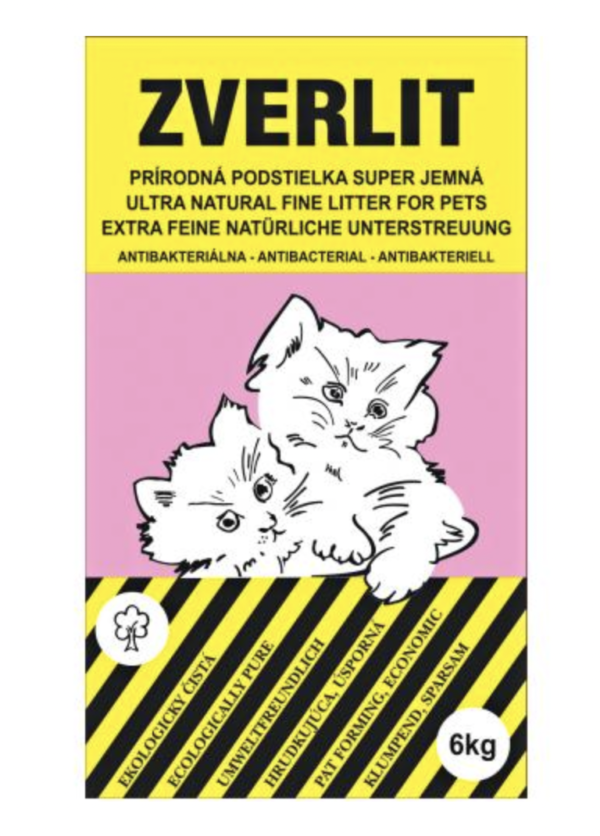 Zverlit Macskaalom Bentonit 0-1mm Rózsaszín 6kg