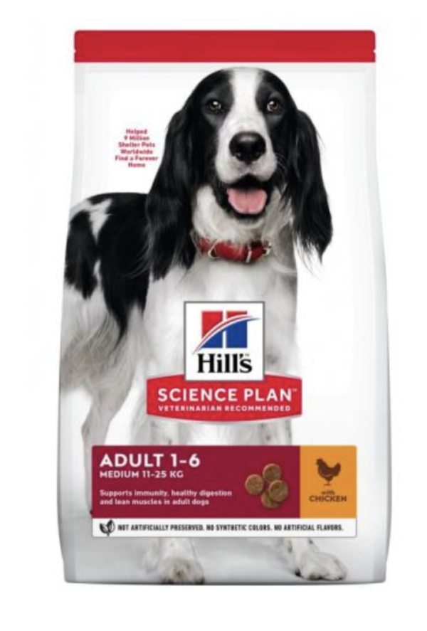 Hills Science Plan Canine Adult Medium Chicken 14kg Breb