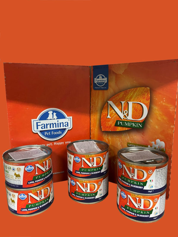 N&D Dog Pumpkin Konzerv Bárány & Áfonya Sütőtökkel Adult Mini 6x140g