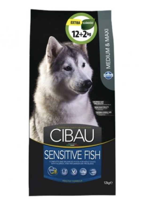 Cibau Sensitive Fish Adult Medium/Maxi 12+2kg