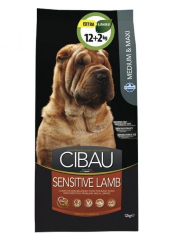 Cibau Sensitive Lamb Adult Medium/Maxi 12+2kg