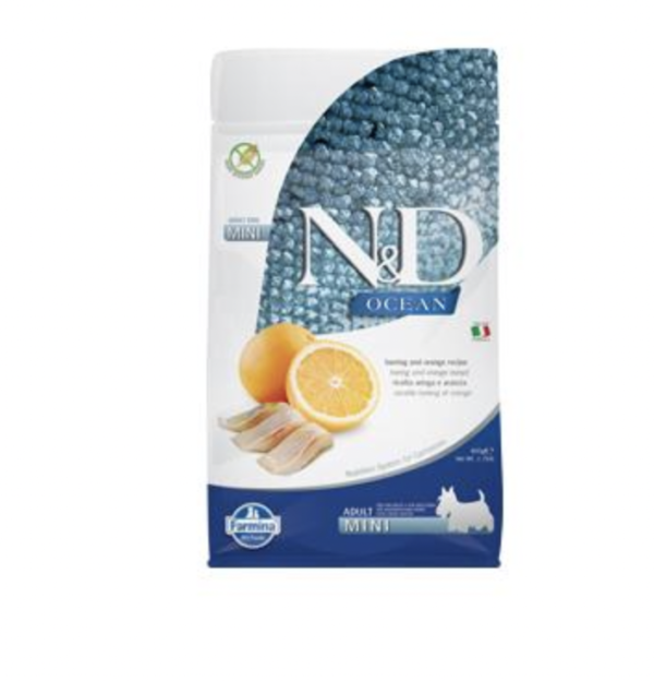N&D Dog Ocean Hering & Narancs Adult Mini 800g