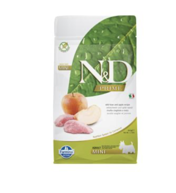 N&D Dog Prime Vaddisznó & Alma Adult Mini 800g
