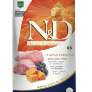 N&D Dog Grain Free Bárány & Áfonya Sütőtökkel Puppy Medium/Maxi 12kg