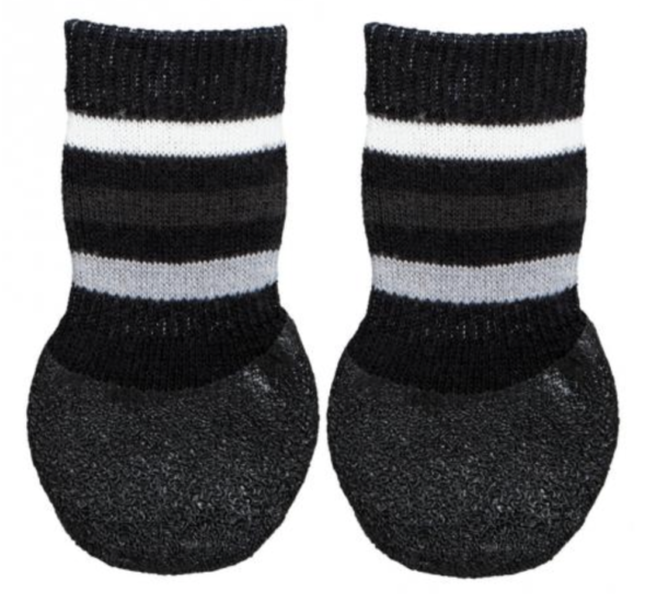 Trixie Kutyazokni Csúszásmentes Talppal L-XL Fekete 2db/Csomag