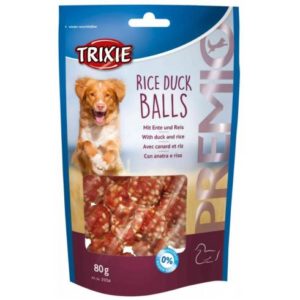 Trixie Jutalomfalat Premio Rizs+Kacsás Labdák 80g