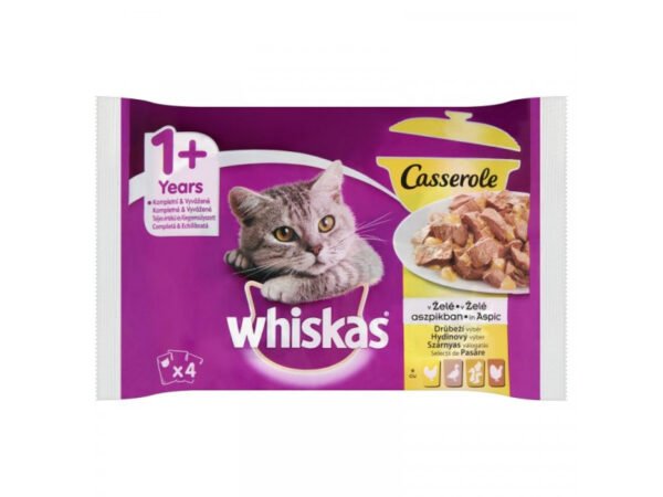 Whiskas Alutasak 4 Pack Szárnyas Menü Casserole 4x85g