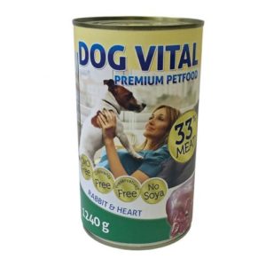 Dog Vital Konzerv Rabbit & Heart 1240g