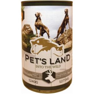 Pet's Land Dog Konzerv Vadashús Répával 1240g