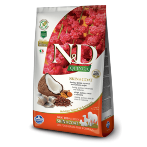 N&D Dog Quinoa Skin&coat hering&coconut adult mini 800g