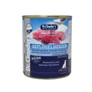 Dr.Clauders Dog Selected Meat Szárnyas Szíves Konzerv 800g