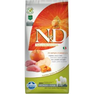 N&D Dog Grain Free Vaddisznó & Alma Sütőtökkel Adult Medium/Maxi 12kg