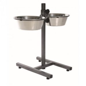 Trixie Tál Fém Állványon Kutyának 2x2.8l/24cm