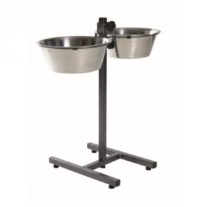 Trixie Tál Fém Állványon Kutyának 2x4.5l/28cm