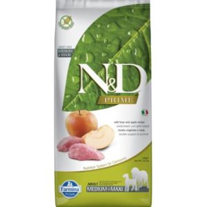 N&D Dog Prime Vaddisznó & Alma Adult Medium & Maxi 12kg