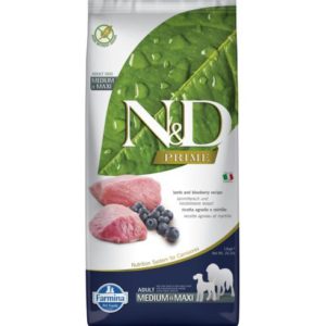 N&D Dog Prime Bárány & Áfonya Adult Medium & Maxi 12kg