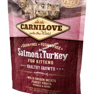 Carnilove Cat Kitten Salmon & Turkey – Healthy Growth - Lazac és Pulyka Hússal 400g