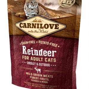 Carnilove Cat Adult Reindeer Energy & Outdoor- Rénszarvashússal 400g