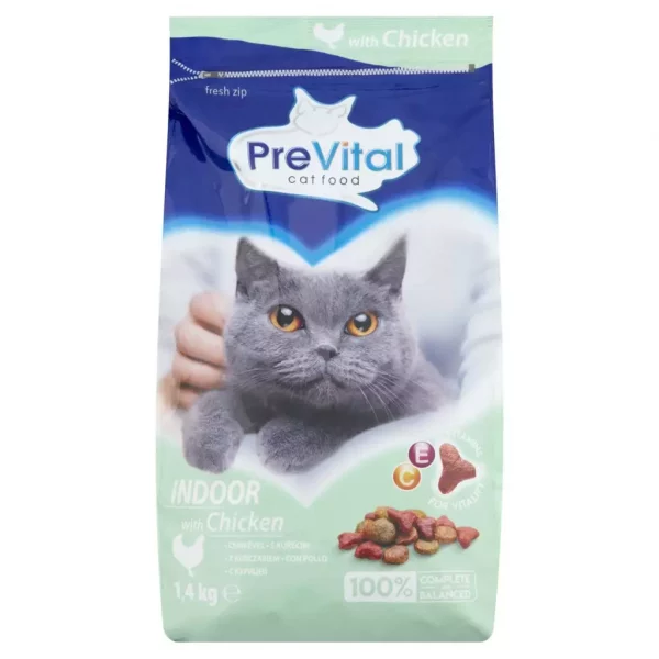 PreVital Száraz Adult Indoor Csirke 1,4kg