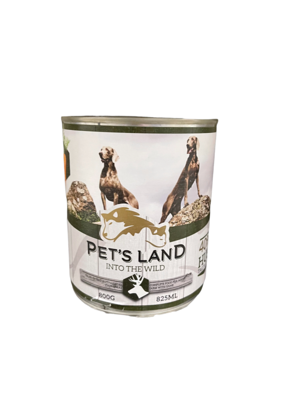Pet´s Land Dog Konzerv Vadas 800g -KIFUTÓ TERMÉK!