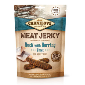 Carnilove Jerky Snack Duck with Herring Fillet – kacsa hering filével 100g