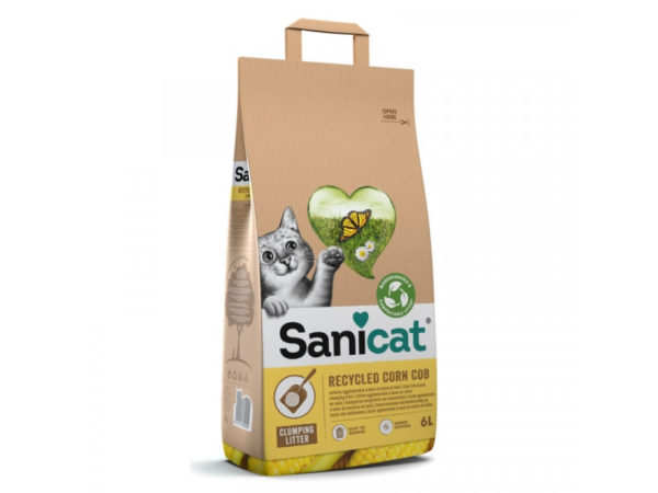 Sanicat macskaalom Recycled Corn cob (újrahaszn. kukoricacsutka) 6l