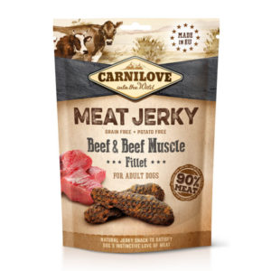 Carnilove Jerky Snack Beef with Beef Muscle Fillet - marha filé 100g