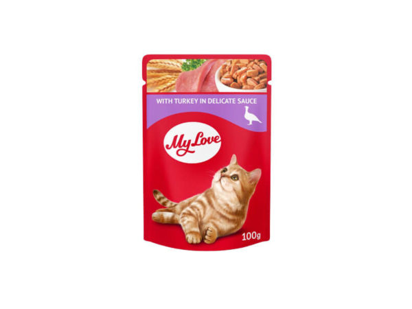 My Love Alutasakos Macskaeledel Pulyka Ízletes Szószban 100g