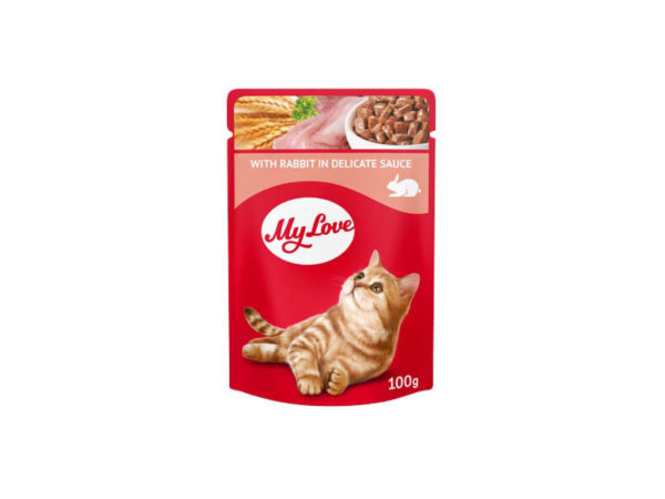 My Love Alutasakos Macskaeledel Nyúl Ízletes Szószban 100g