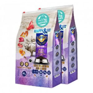 Happy&Fit Superior Hipoallergén Friss marha, strucc, vízibivaly, sütőtökkel 2x10kg