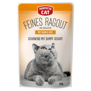 Perfecto Cat Alutasak Ragout csirkével és kacsával 100g