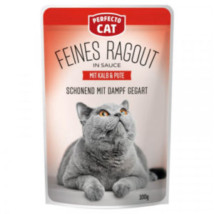 Perfecto Cat Alutasak Ragout borjúval és pulykával 100g