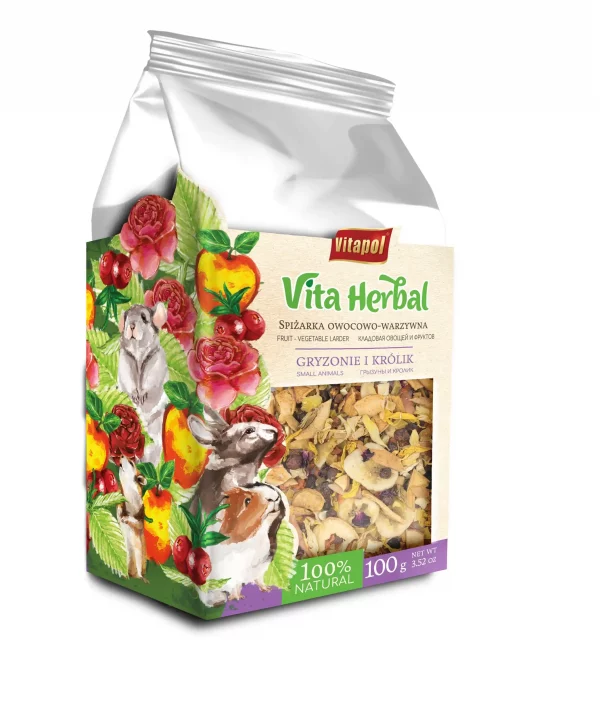 Vitapol Vita Herbal Kisállatoknak zöldség gyümölcs keverék 100g