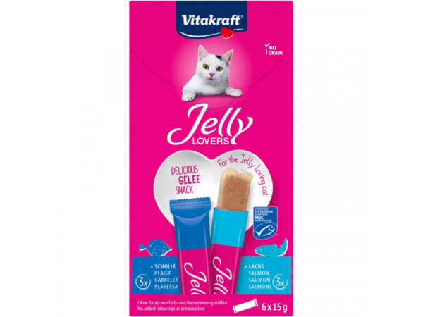 Jelly Lovers Zselés Jutalomfalat Lazaccal 6x15g
