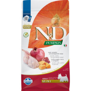 N&D Pumpkin Dog fürj, sütőtök, gránátalma adult mini 2kg