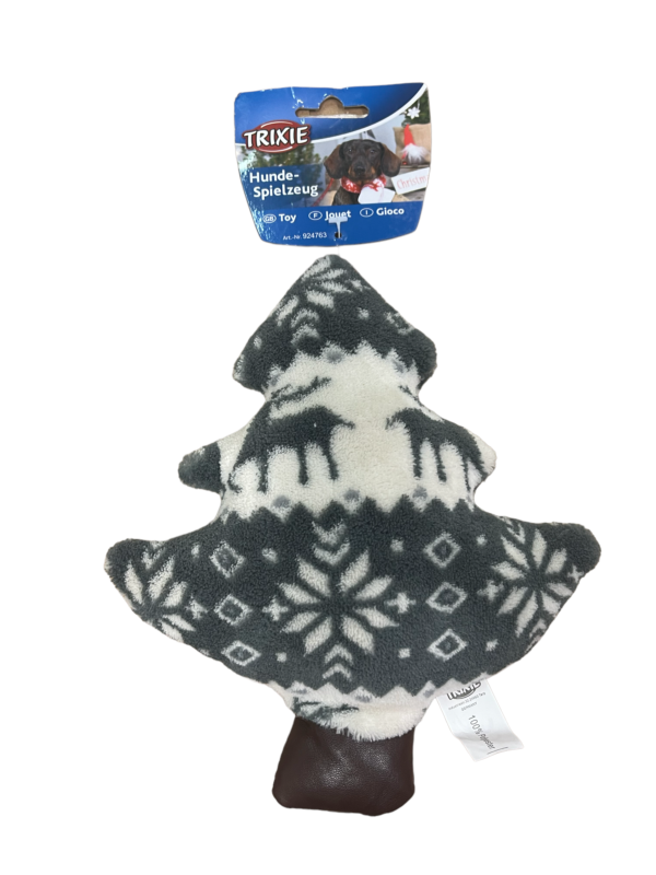 Trixie plüss karácsonyfa szürke/fehér mintával 21cm
